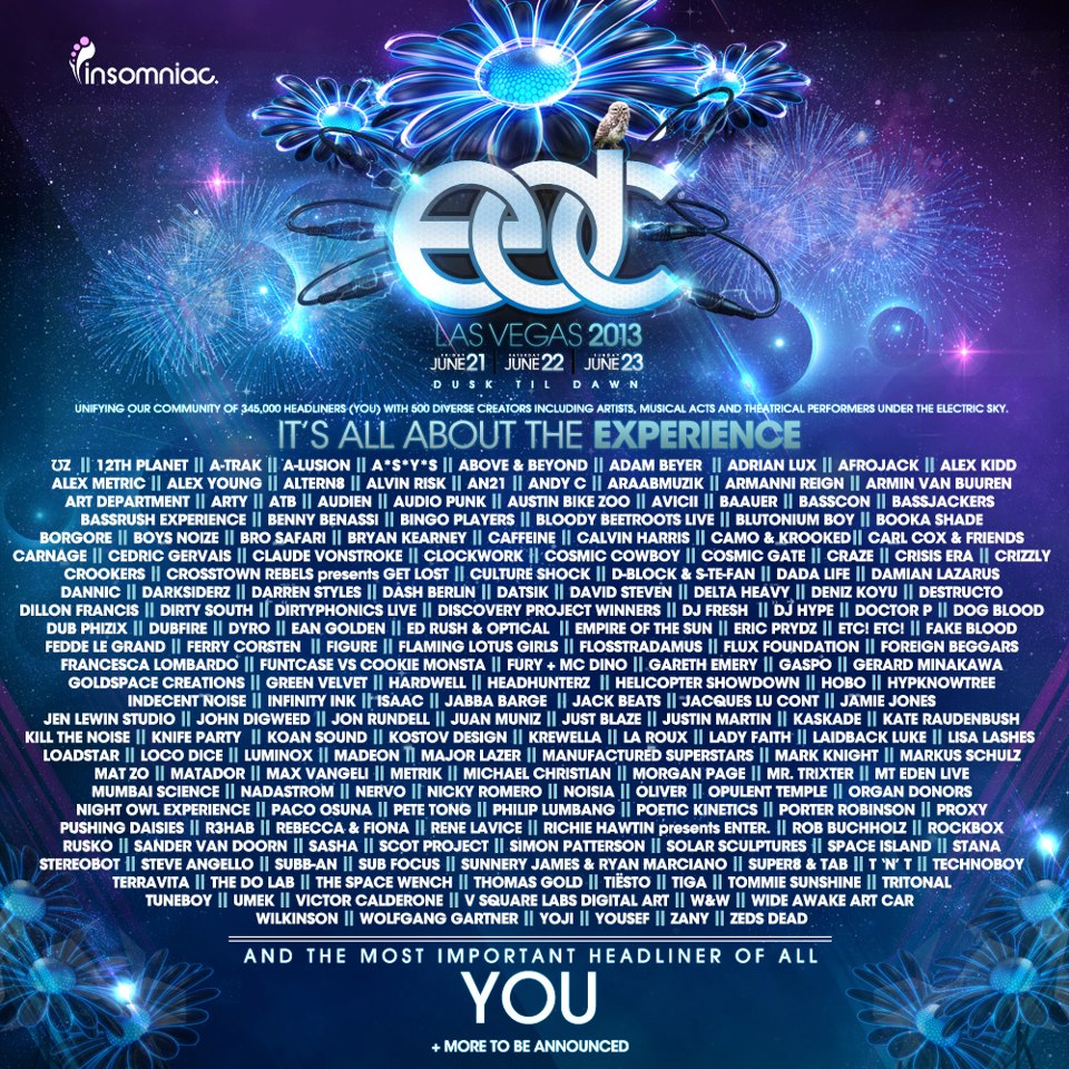 EDC Las Vegas 2013 Lineup