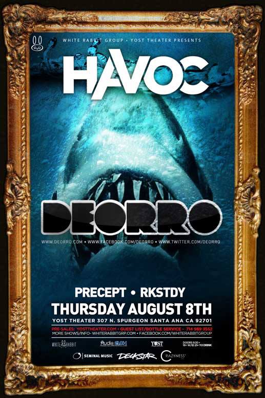 Deorro - August 8 (Yost Theater, Santa Ana)