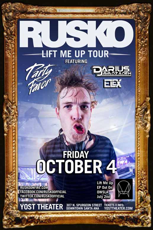 Rusko - October 4 (Yost Theater, Santa Ana)