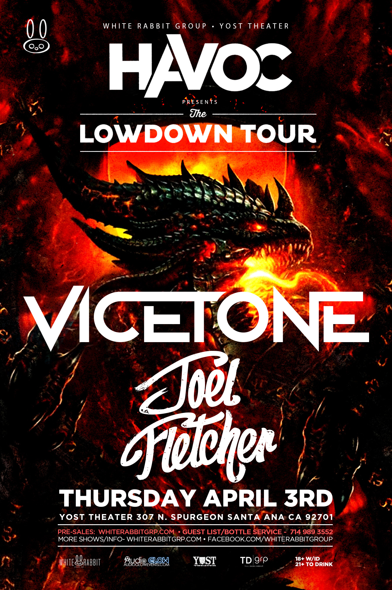 Vicetone & Joel Fletcher - April 3 (Yost Theater, Santa Ana)