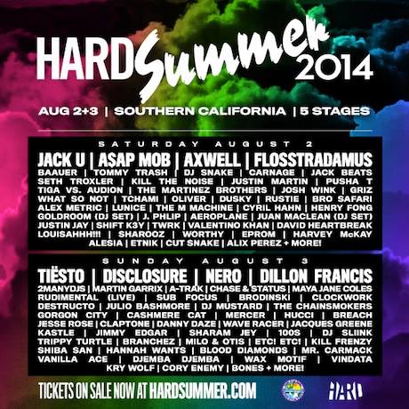 Hard Summer 2014 Lineup