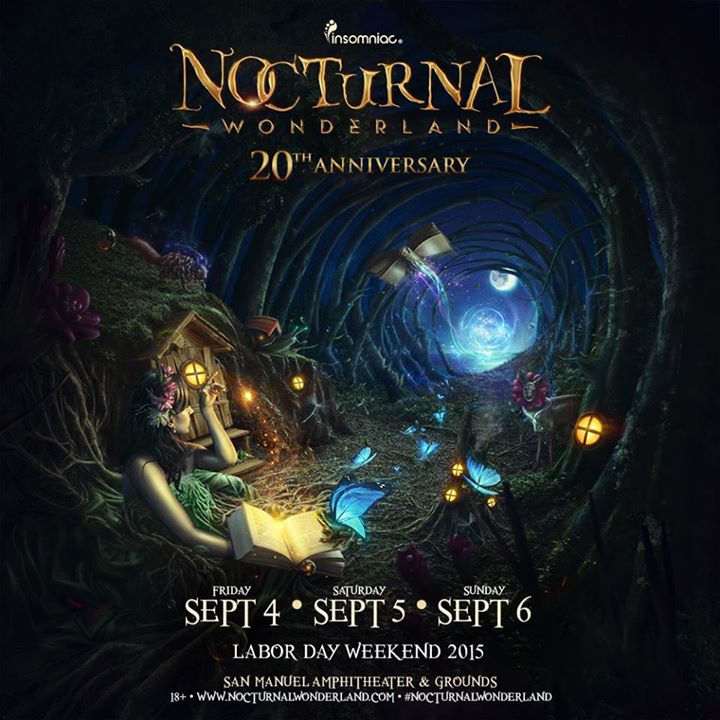 Nocturnal Wonderland 2015 - September 4-6 (San Manuel Amphitheater, San Bernardino)