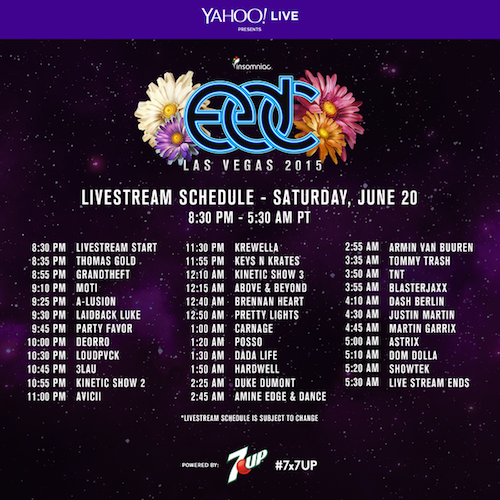 EDC Las Vegas 2015 Live Stream June 20